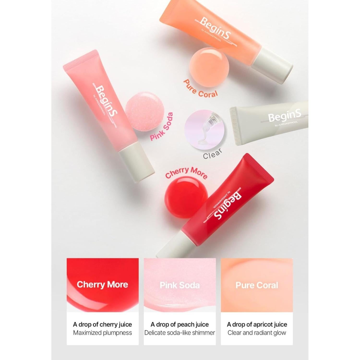 Aceite Hidratante para Labios Vegano BeginS 10 ml con Masajeador