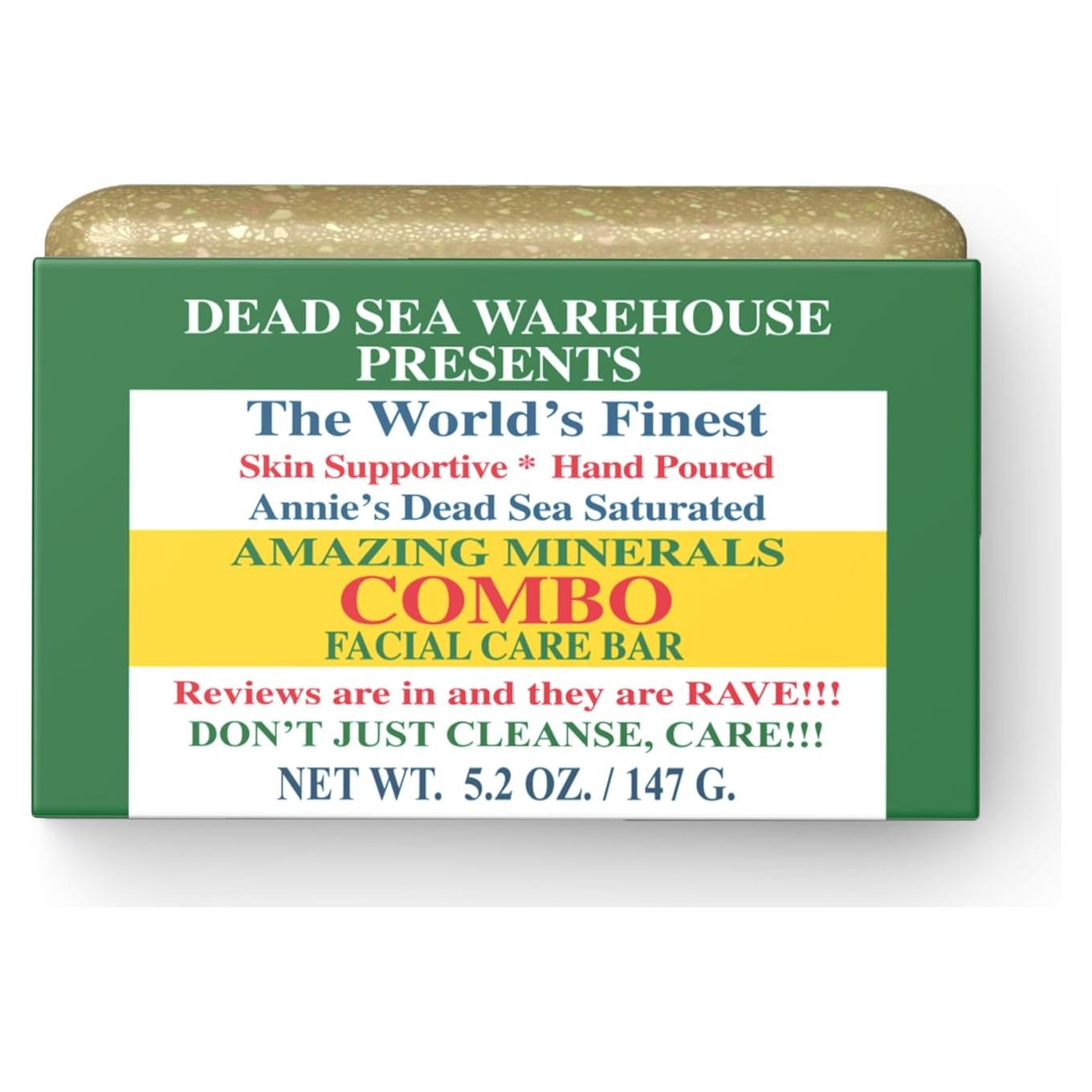 Jabón Facial del Mar Muerto Dead Sea Warehouse 147 g - Sin Fragancia