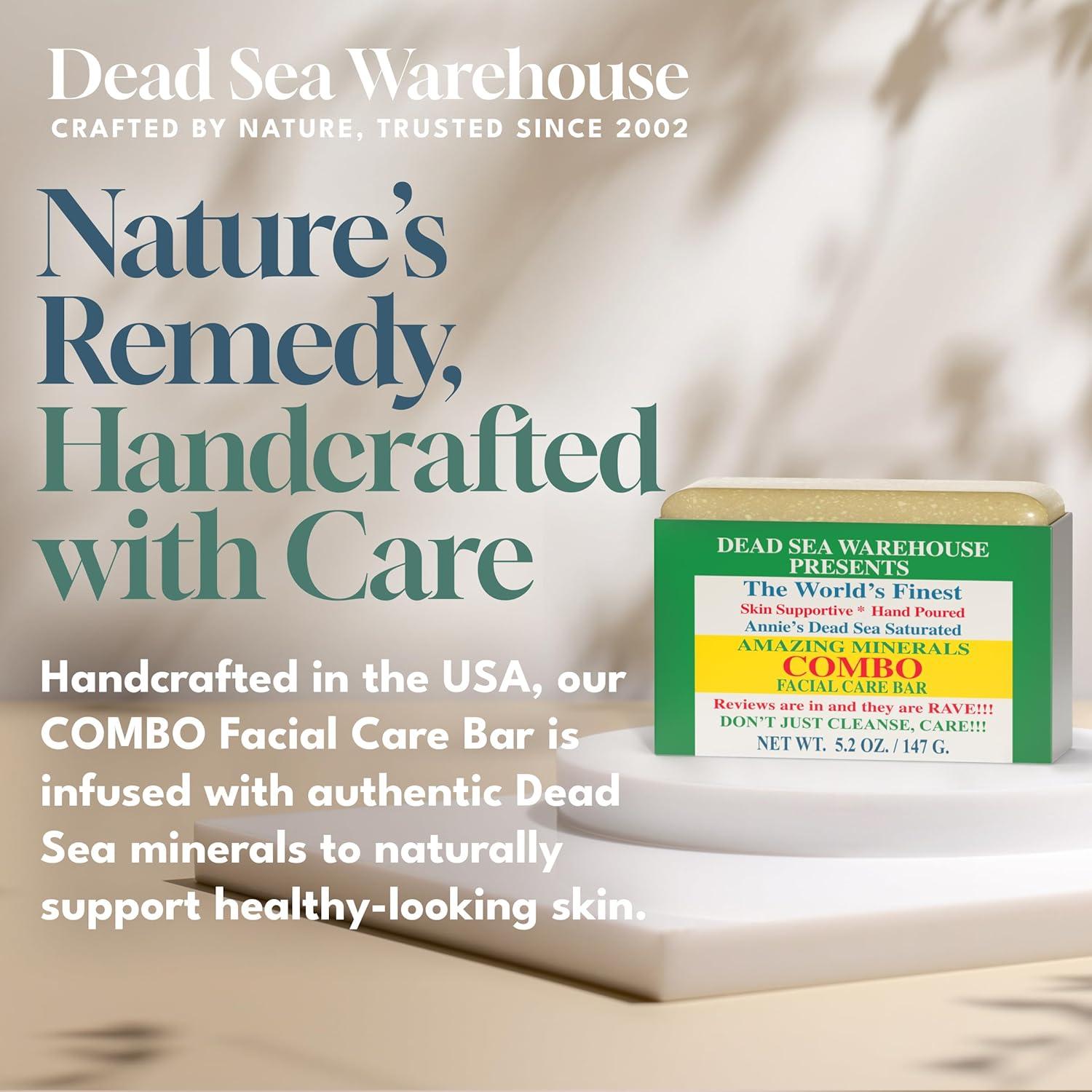 Jabón Facial del Mar Muerto Dead Sea Warehouse 147 g - Sin Fragancia