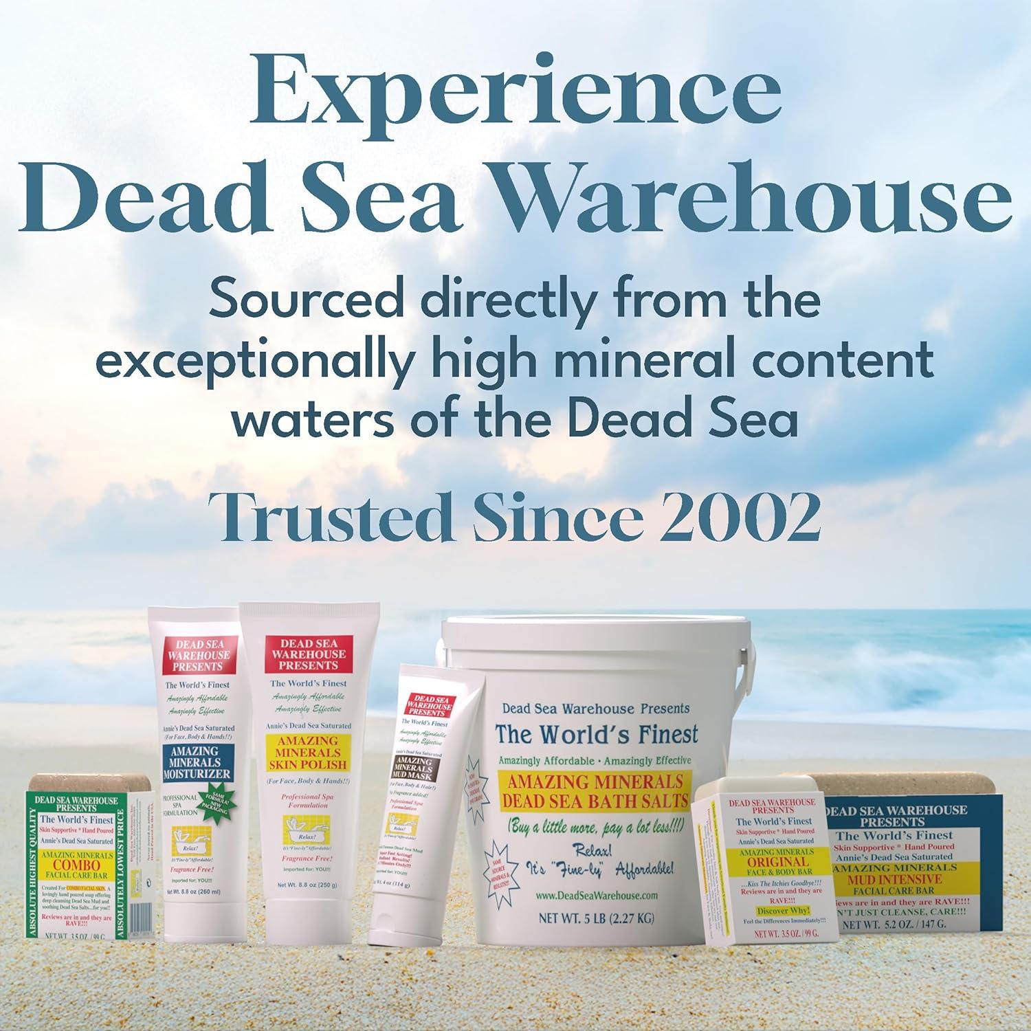 Jabón Facial del Mar Muerto Dead Sea Warehouse 147 g - Sin Fragancia