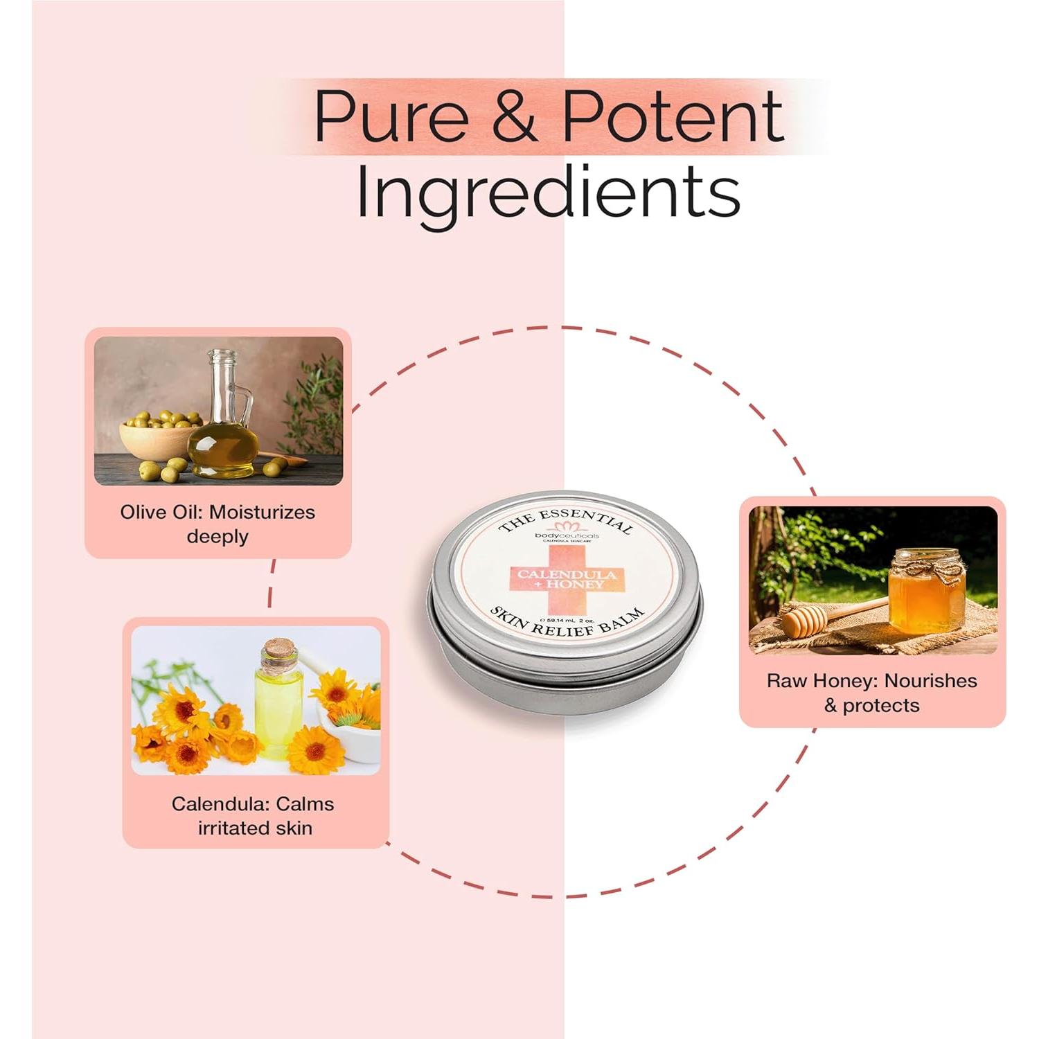 Bálsamo Natural Calmante de Caléndula y Miel 56.7 g