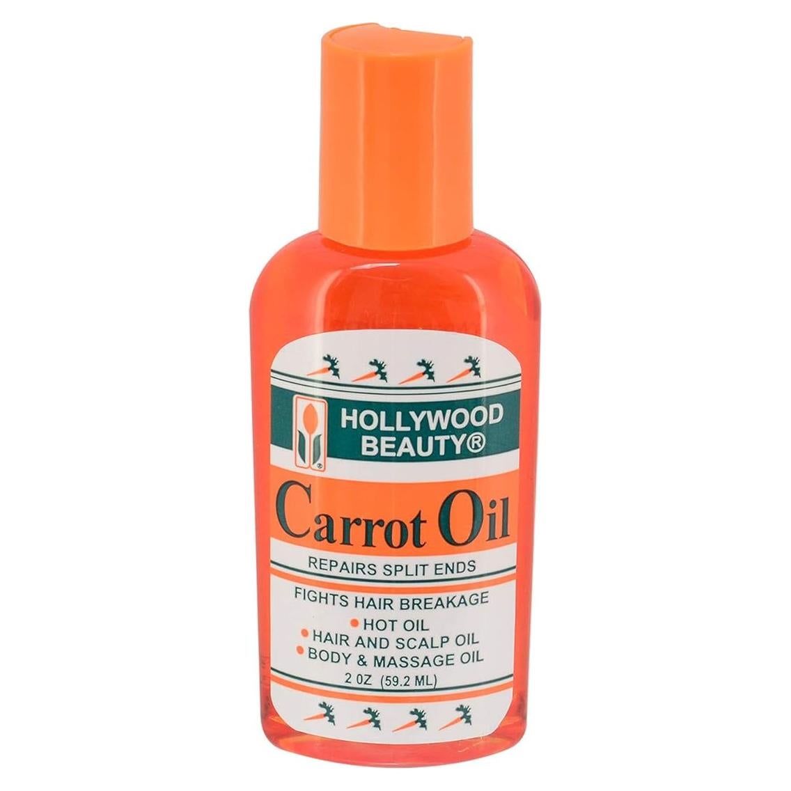 Aceite de Zanahoria Hollywood Beauty 60 ml - Paquete de 2