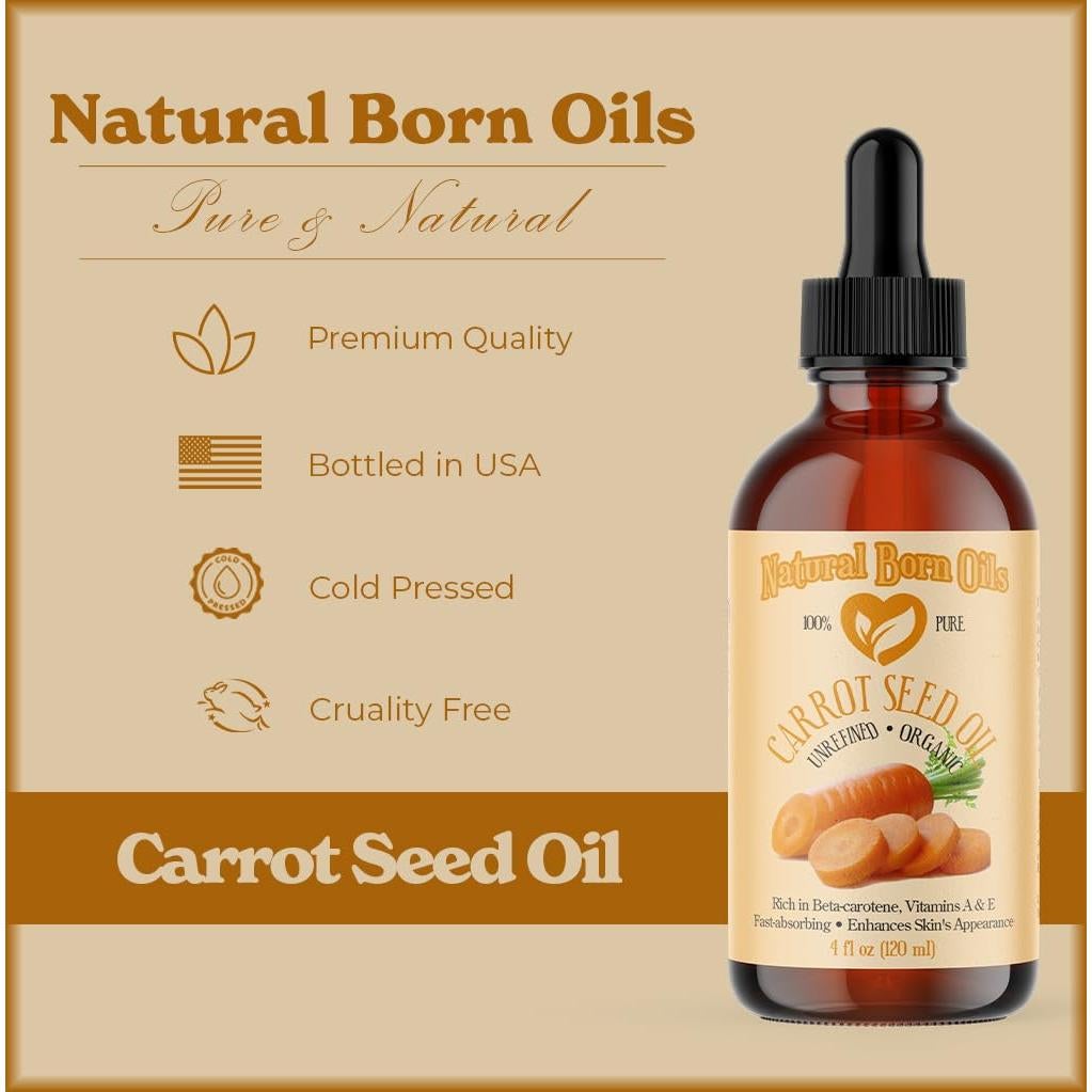 Aceite de Semilla de Zanahoria Natural Born 3.78L Orgánico Prensado en Frío