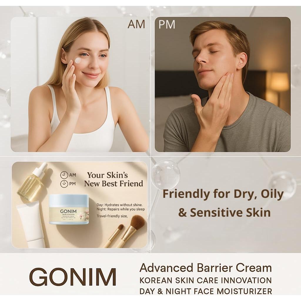 Hidratante Facial GONIM 49.9ml - Antienvejecimiento y Piel Sensible