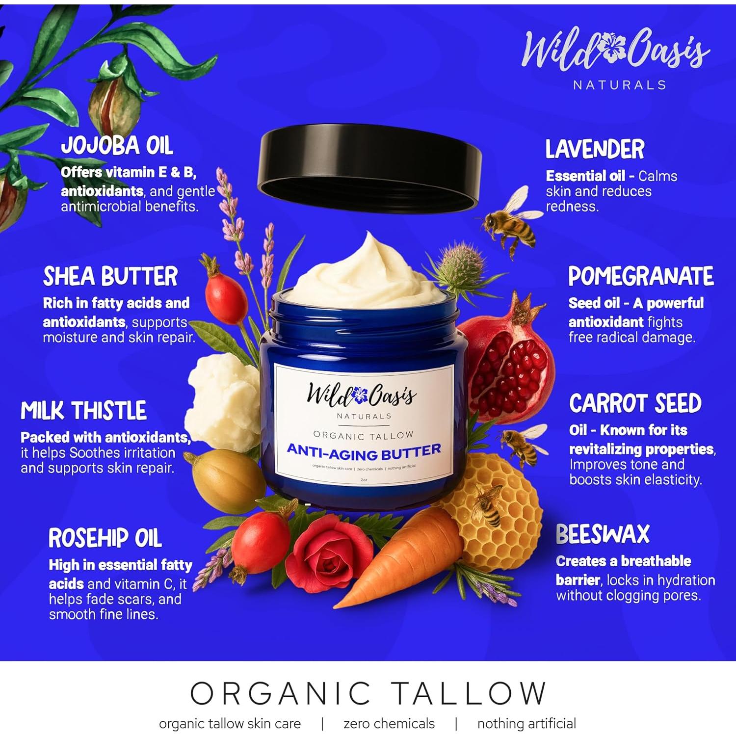 Mantequilla Anti-Envejecimiento Wild Oasis 56.7g - Hidratante Facial