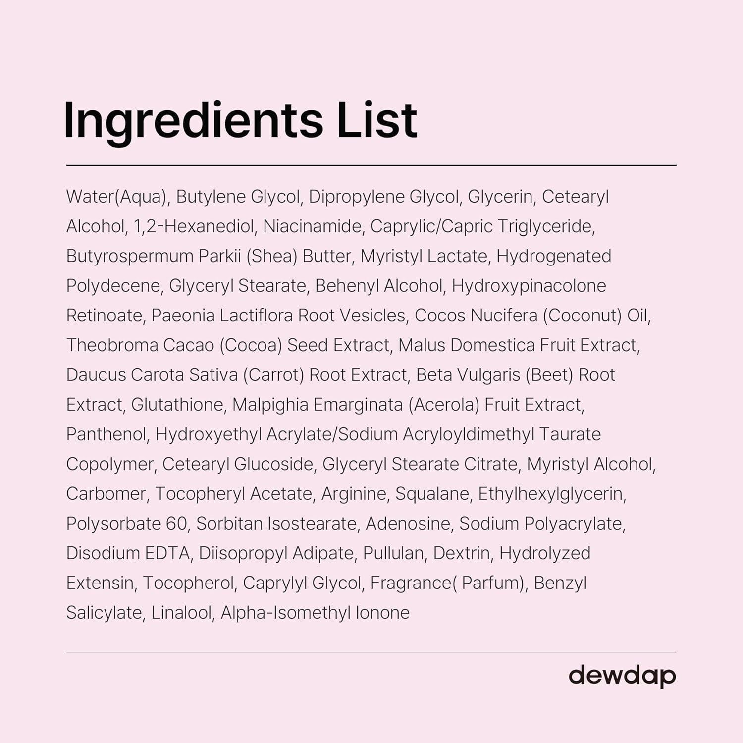 Crema Hidratante Facial Dewtox Glow 50ml con Retinol y Niacinamida