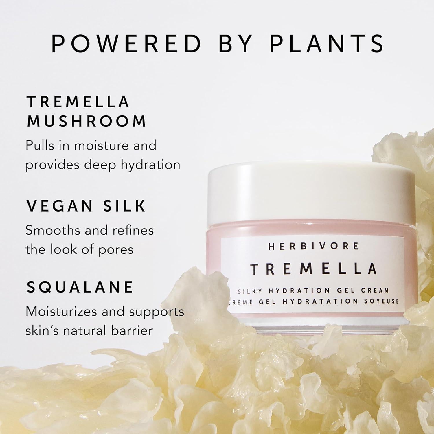 Gel Crema Hidratante Facial Herbivore Silky Tremella 50 mL