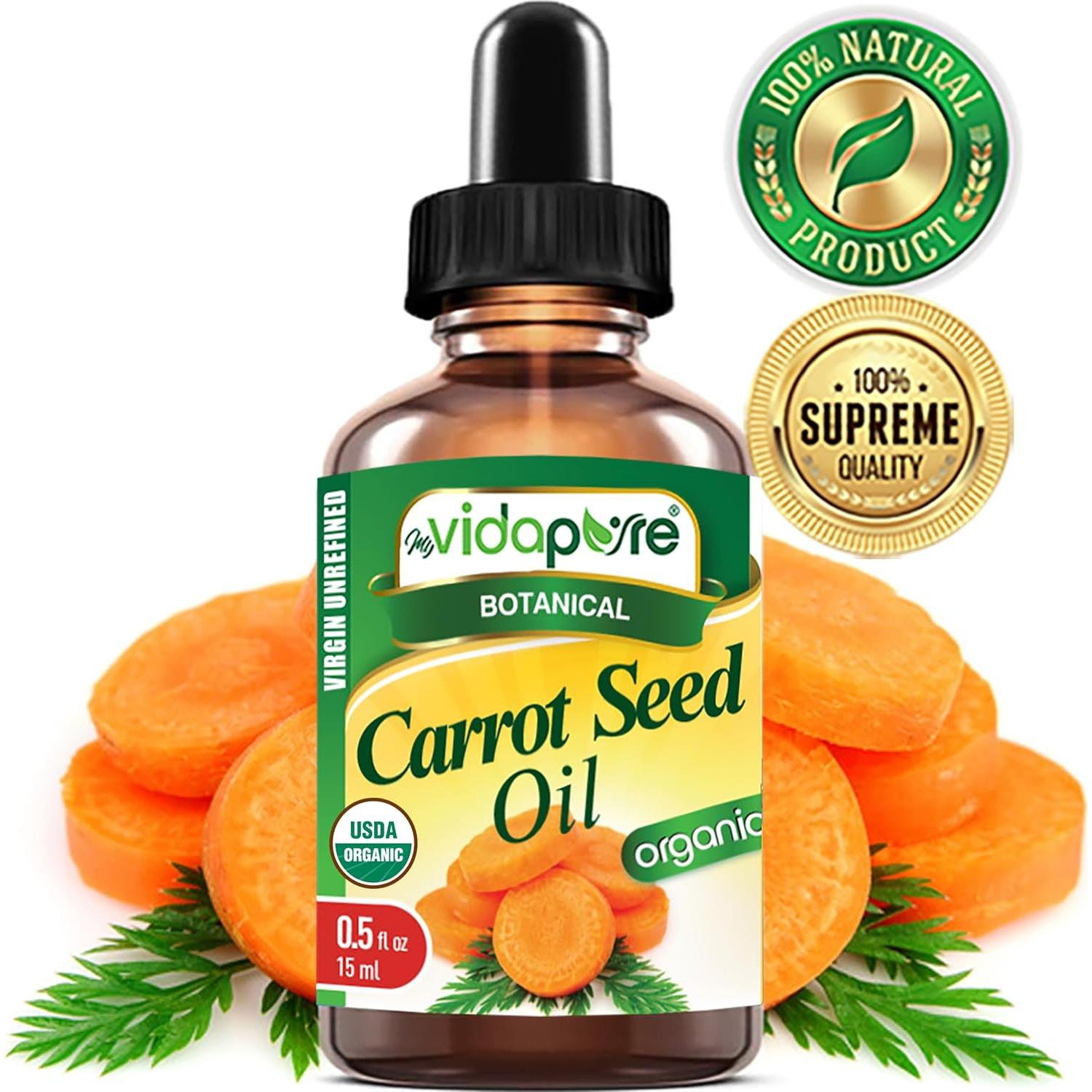 Aceite de Semilla de Zanahoria Orgánico MyVidaPure 14.79 ml