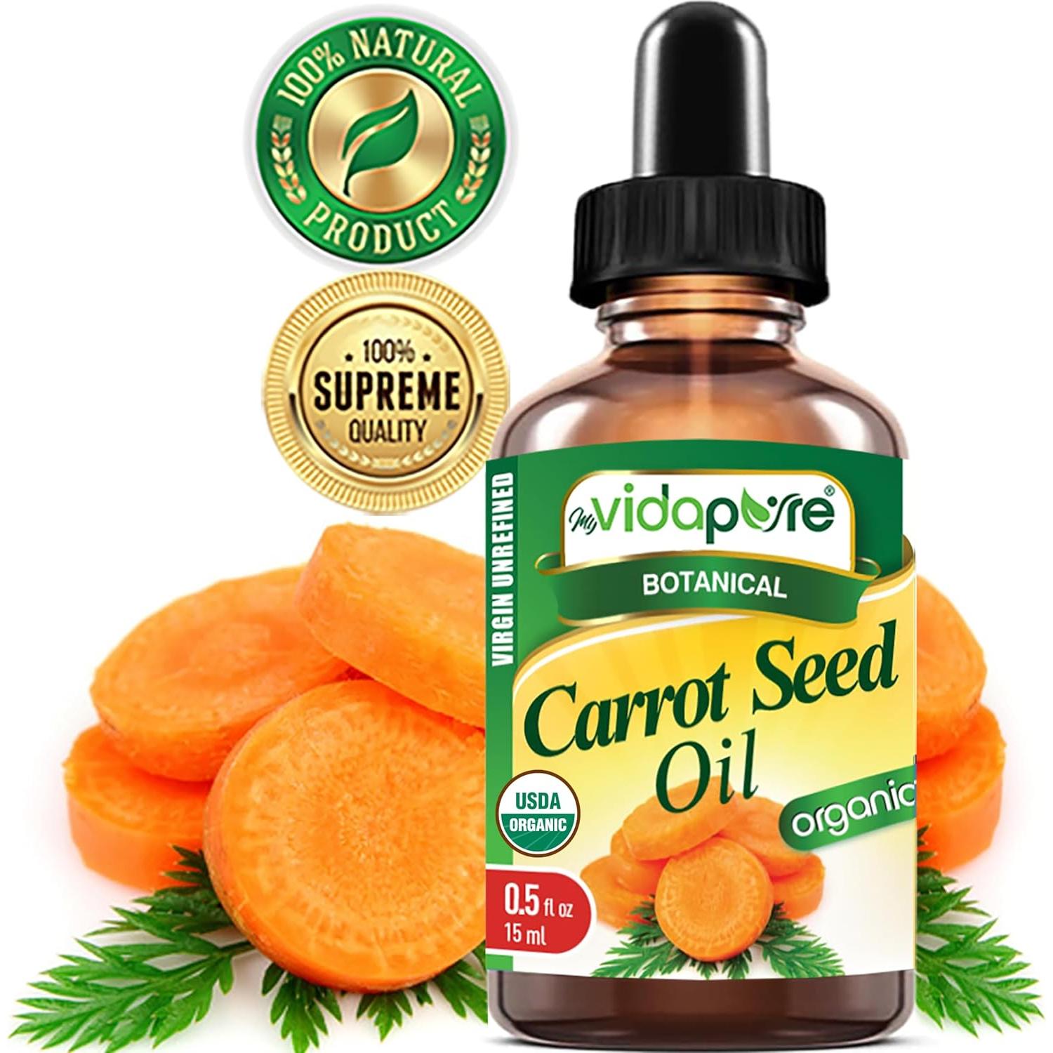 Aceite de Semilla de Zanahoria Orgánico MyVidaPure 14.79 ml