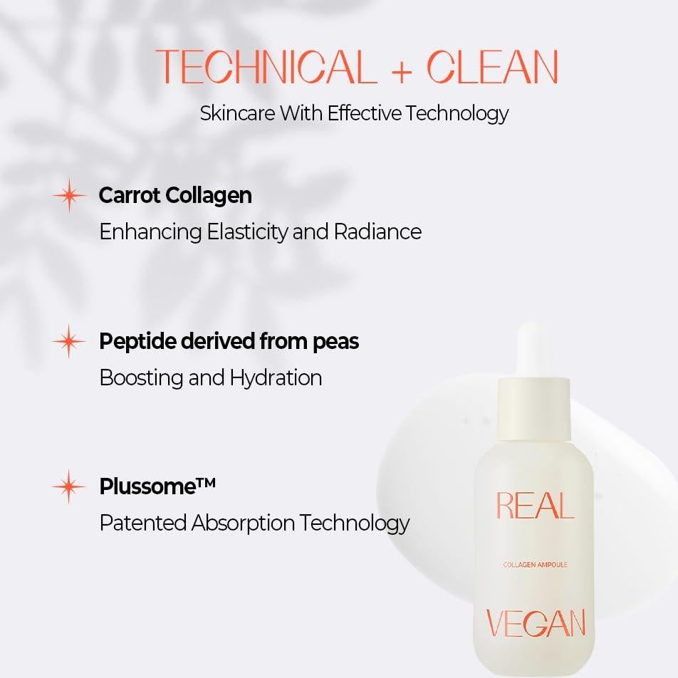 Ampoule de Colágeno Vegano KLAVUU 30 ml - Hidratación y Elasticidad