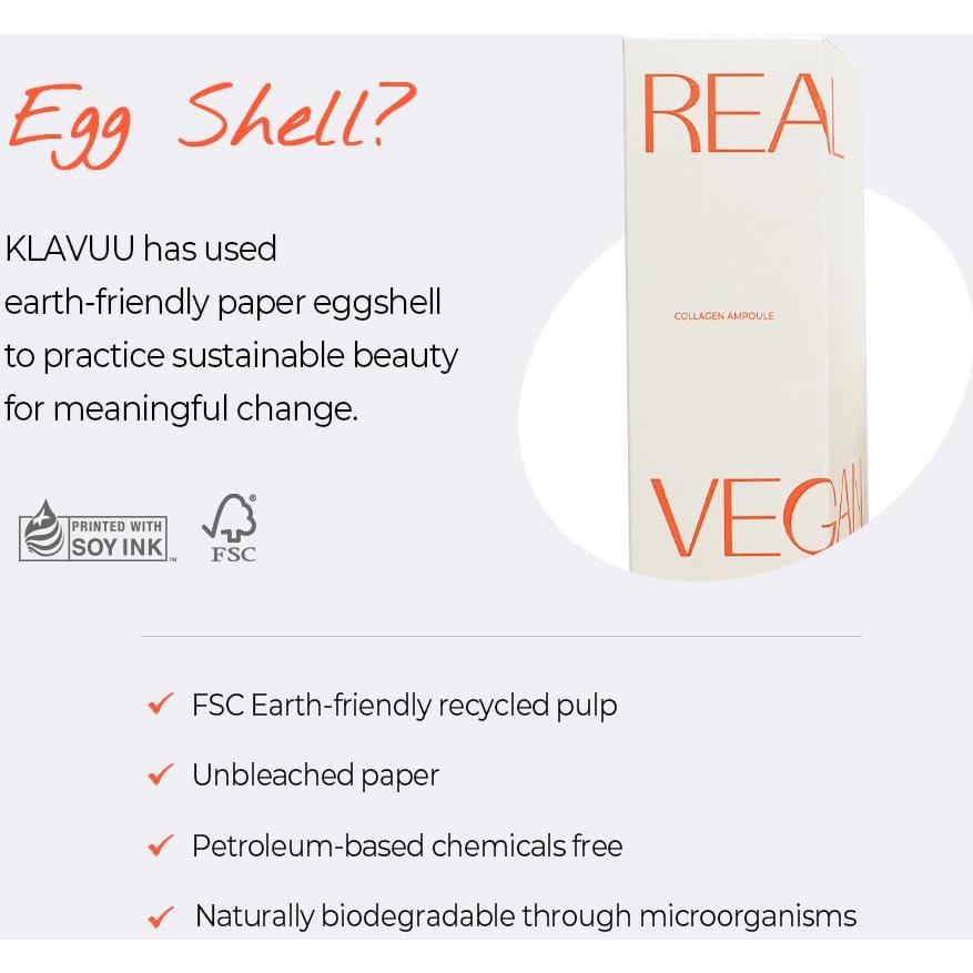 Ampoule de Colágeno Vegano KLAVUU 30 ml - Hidratación y Elasticidad