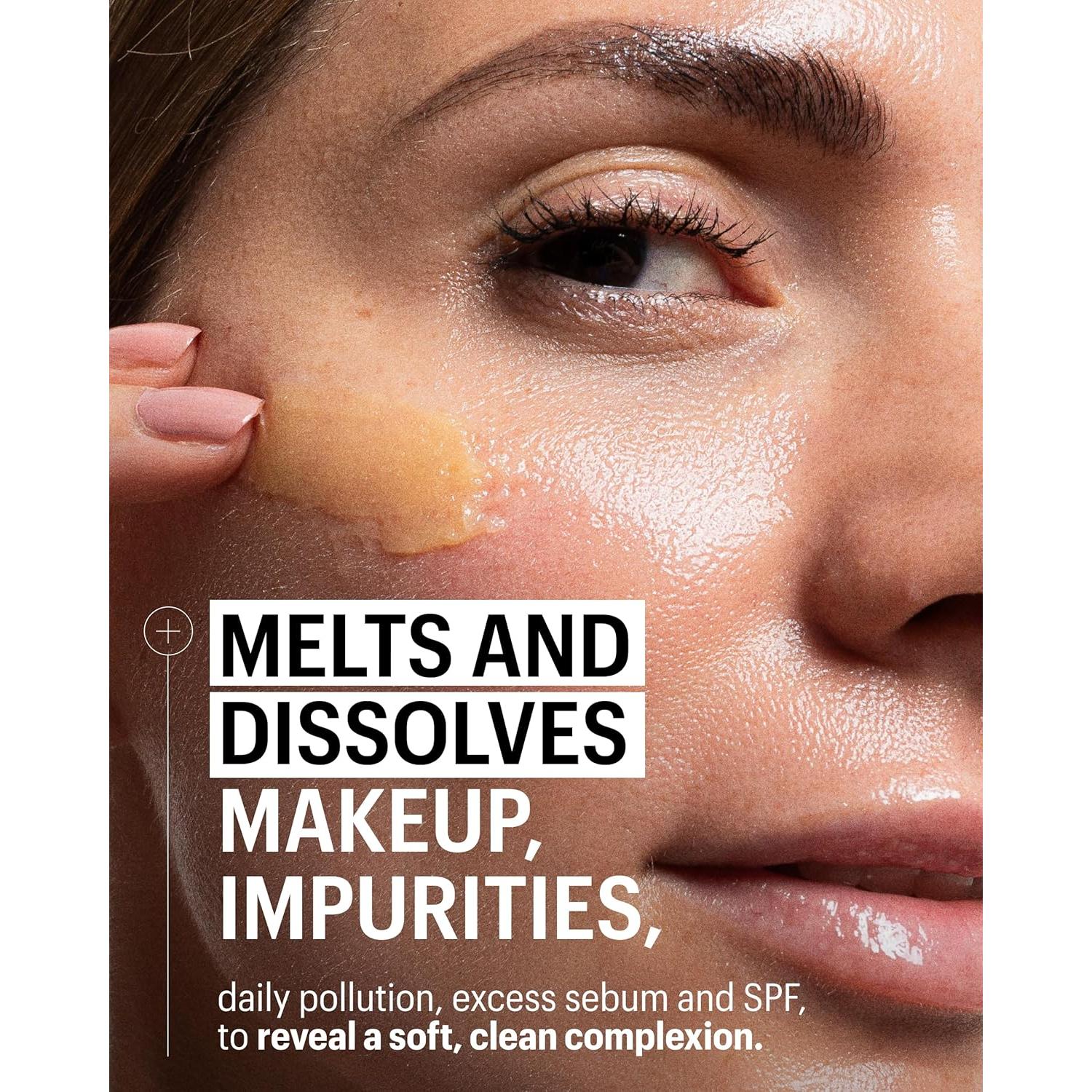 Allies of Skin Vitamin C & Omegas Cleansing Balm | Daily Makeup Remover to Dissolve Waterproof Mascara, SPF | Ophthalmologically Tested for Sensitive Eyes & Skin (3.4 Fl oz)