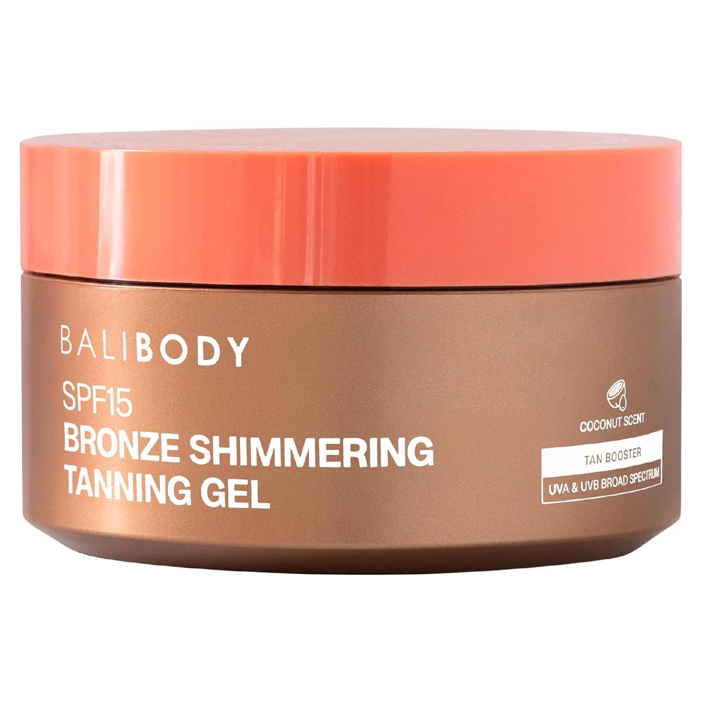 Gel Bronceador Brillante Bali Body SPF 15 - Aroma a Coco
