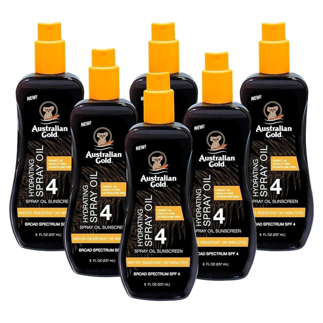 Aceite Bronceador Australian Gold SPF 04 6 Piezas 235ml