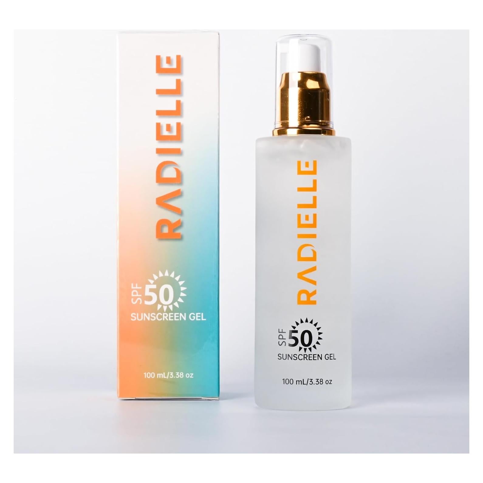 Gel Solar Radielle SPF 50, Transparente, 100 mL, Ligero
