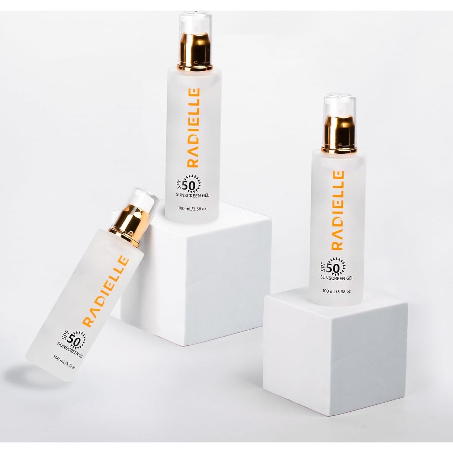 Gel Solar Radielle SPF 50, Transparente, 100 mL, Ligero