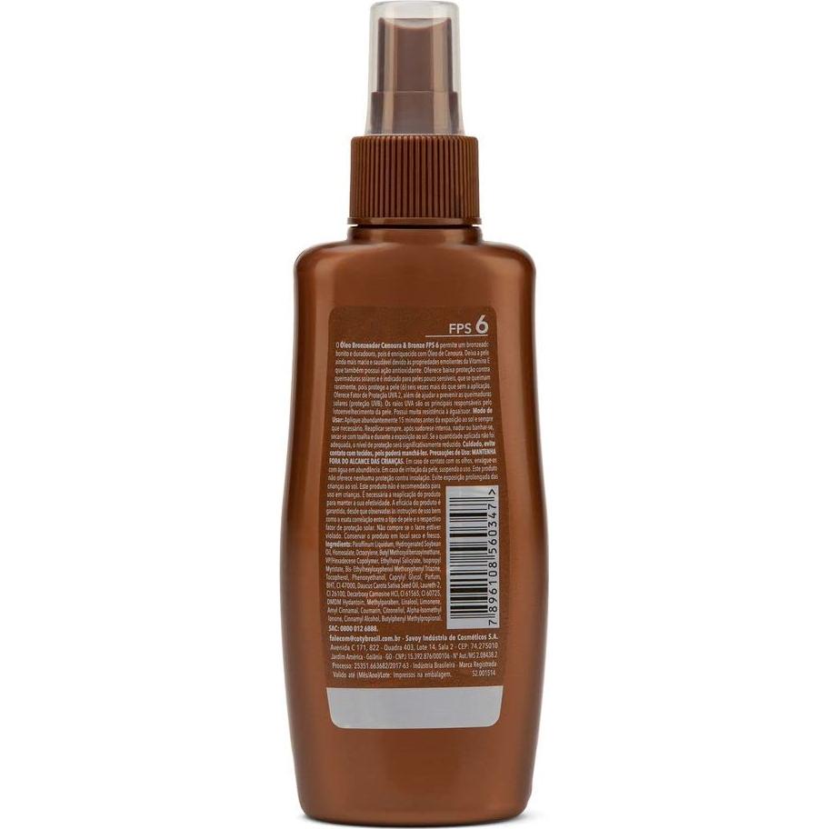 Aceite Bronceador en Spray SPF6 Savoy 133g Hidratante