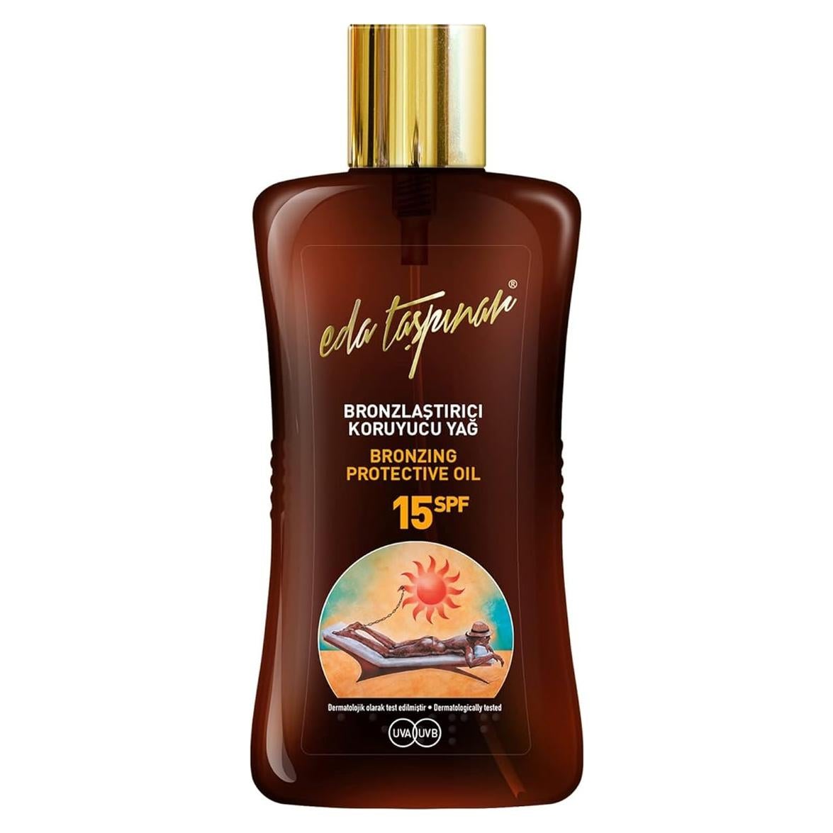 Aceite Bronceador Eda Taspinar SPF 15 - 200 ml Hidratante