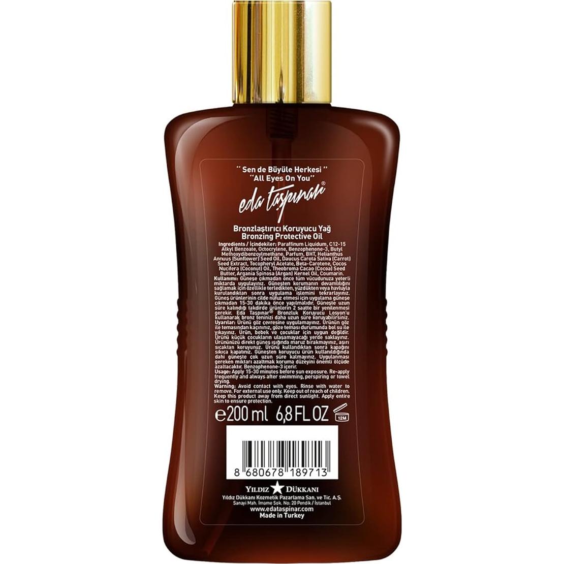 Aceite Bronceador Eda Taspinar SPF 15 - 200 ml Hidratante
