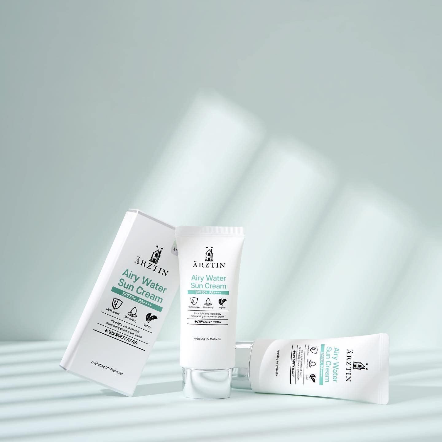 Crema Solar Loción Airy Water SPF50+ UCL - Sin Residuos Blancos