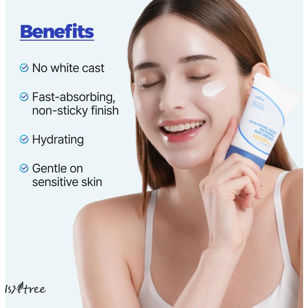 Protector Solar ISNTREE SPF 50 con Ácido Hialurónico 50ml