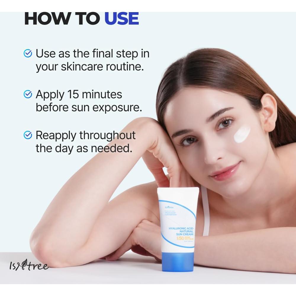 Protector Solar ISNTREE SPF 50 con Ácido Hialurónico 50ml