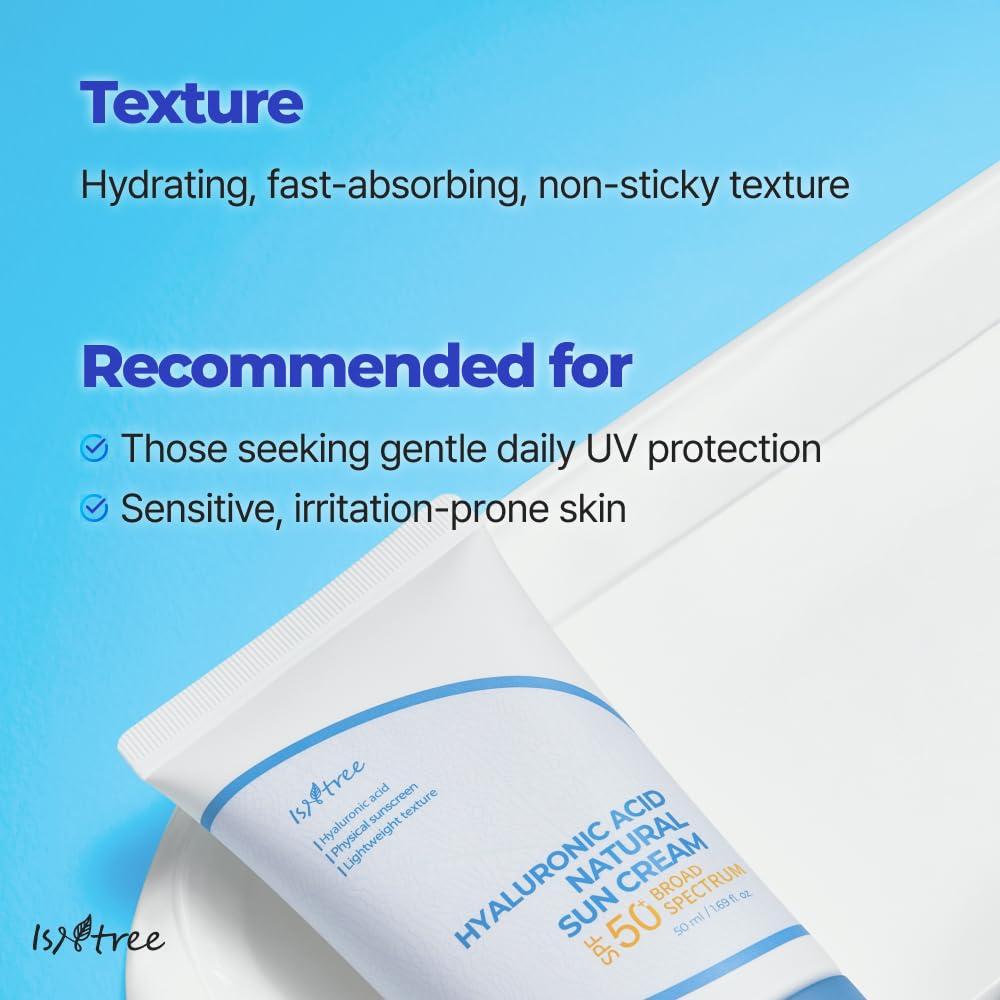 Protector Solar ISNTREE SPF 50 con Ácido Hialurónico 50ml