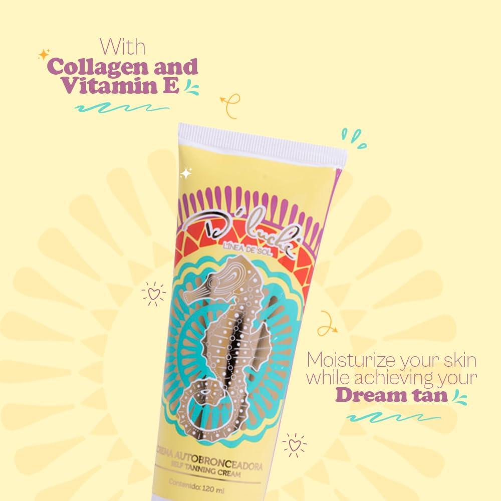 D'Luchi Autobronceador Crema Sin Sol 113.4 g - Colágeno y Vitamina E