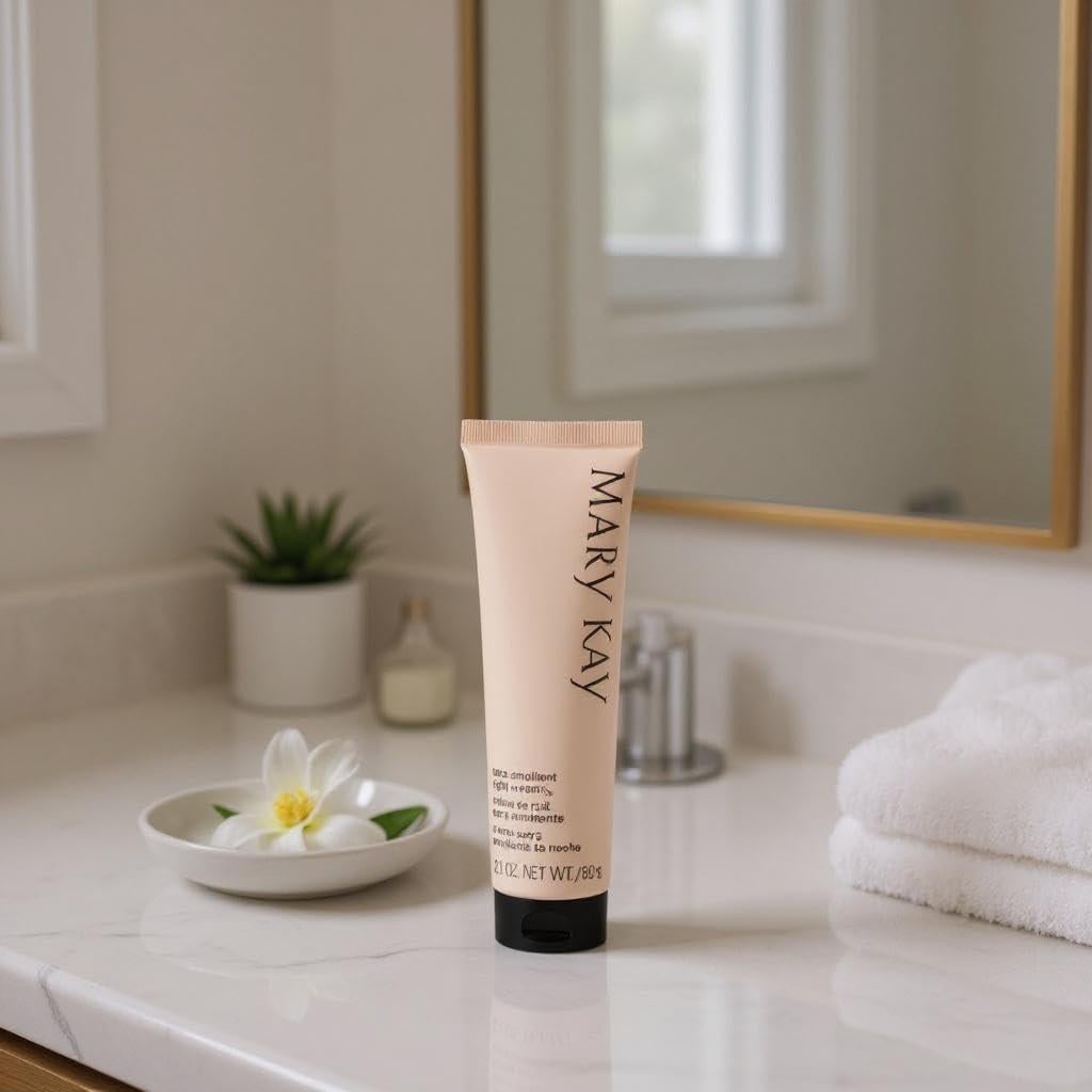 Crema Nocturna Extra Emoliente Mary Kay 59.5g + Rodillo Jade