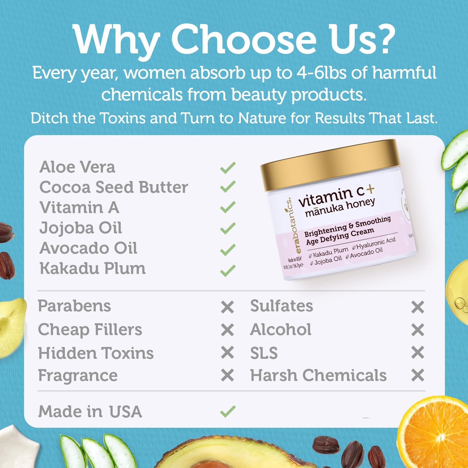 Crema Facial Iluminadora de Vitamina C Era Organics 90g