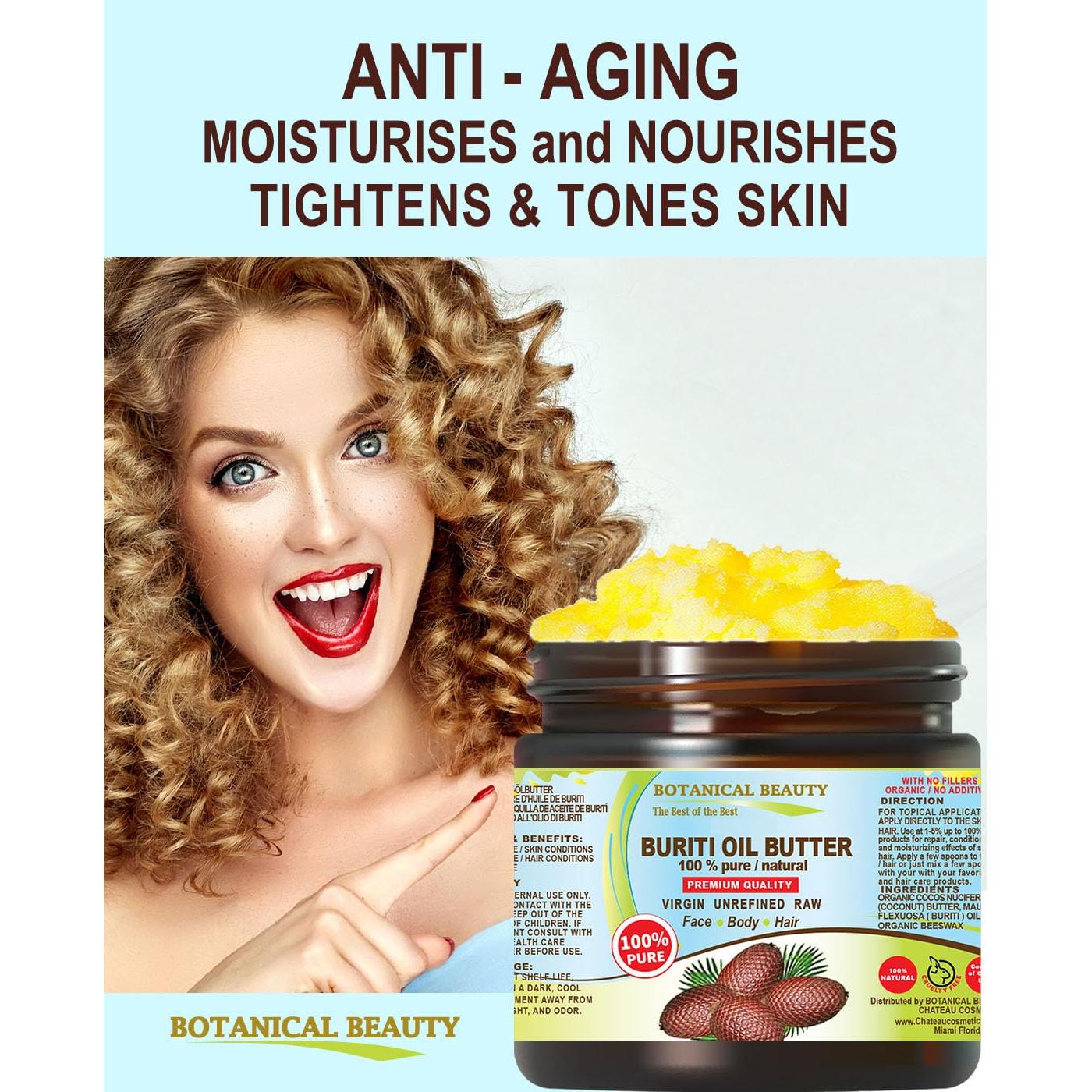 Mantequilla de Aceite de Buriti Pura Virgen 118 ml - Cuidado Facial y Capilar