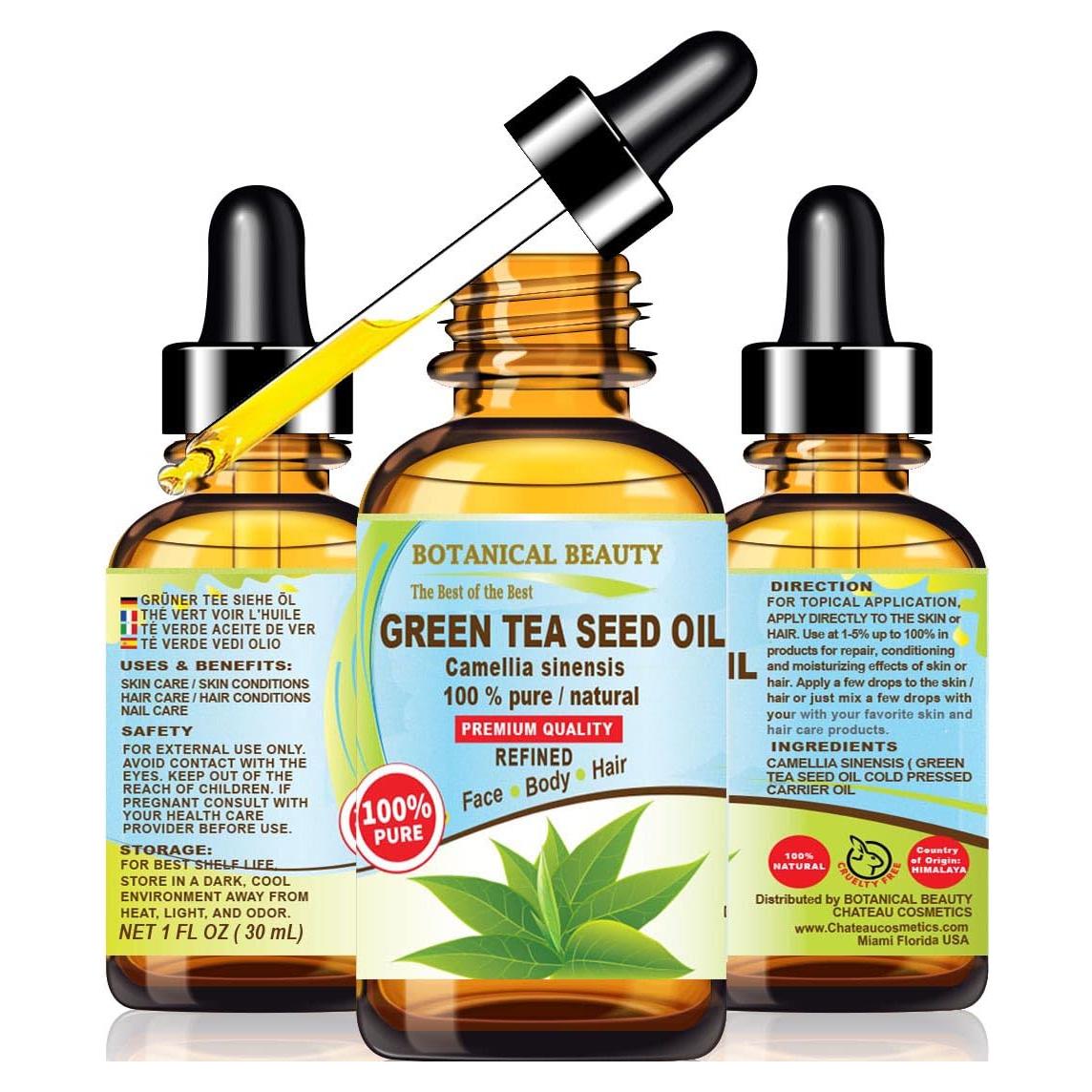 Aceite de Semilla de Té Verde 100% Puro 30 ml Belleza Botánica