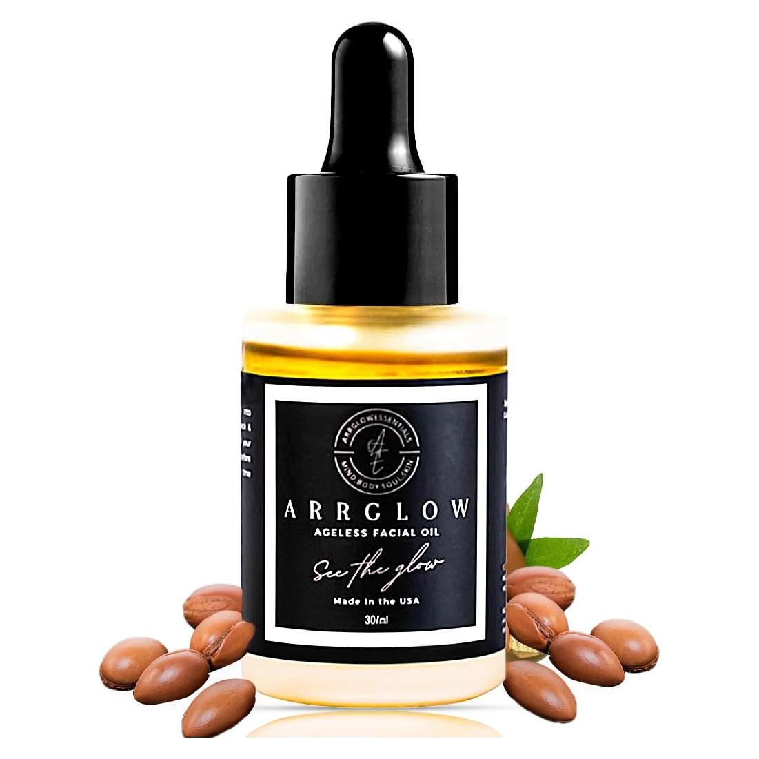 Aceite Facial Anti Envejecimiento Arrglow 30ml - Jojoba, Incienso, Argán