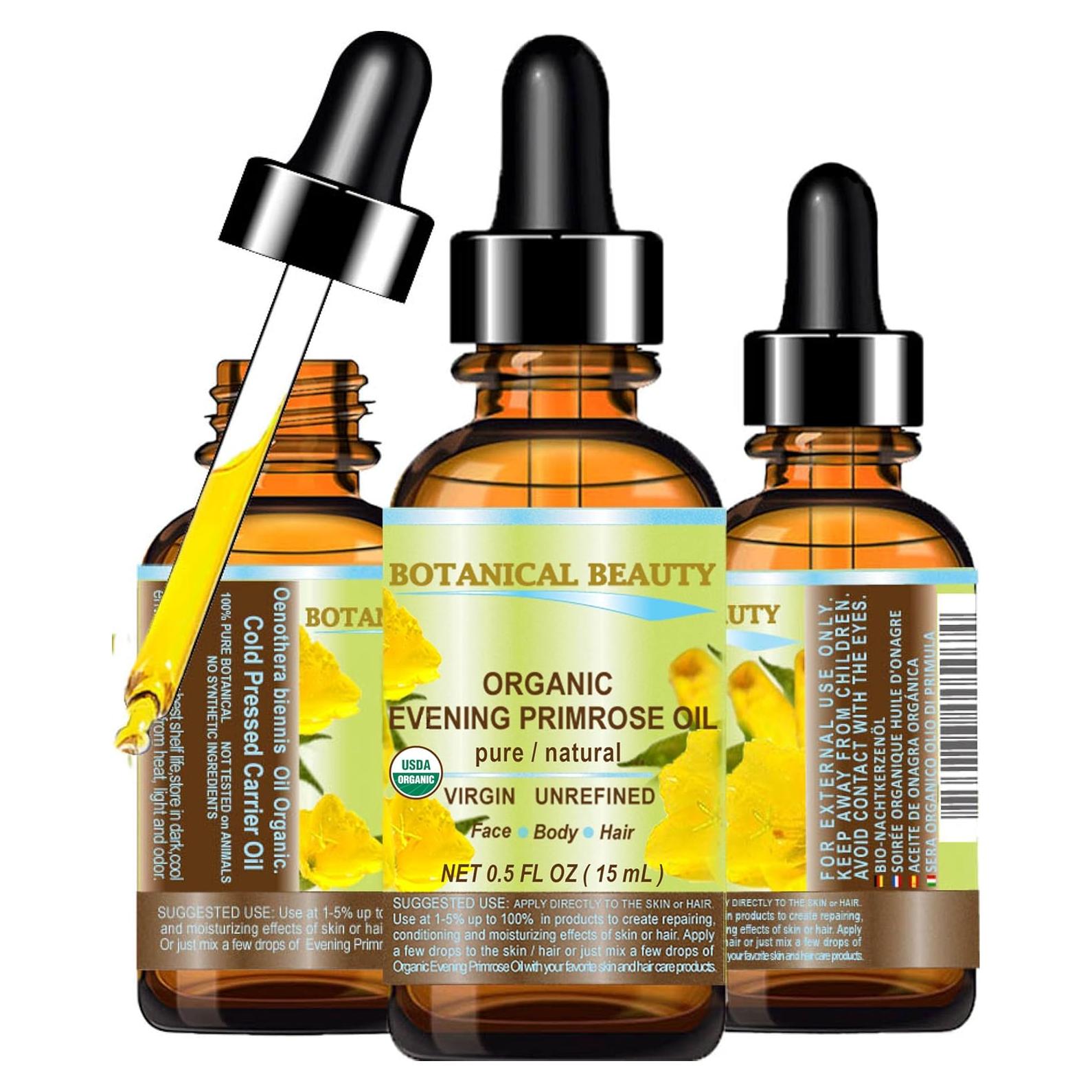 Aceite de Onagra Orgánico Belleza Botánica 15 ml Hidratante