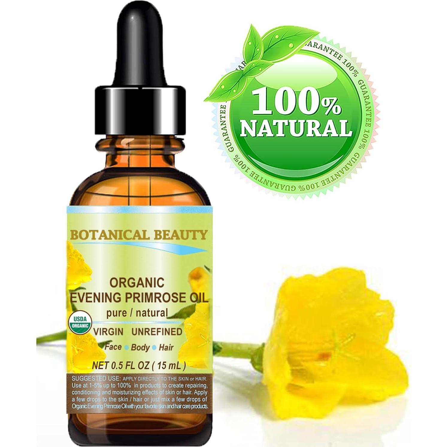 Aceite de Onagra Orgánico Belleza Botánica 15 ml Hidratante