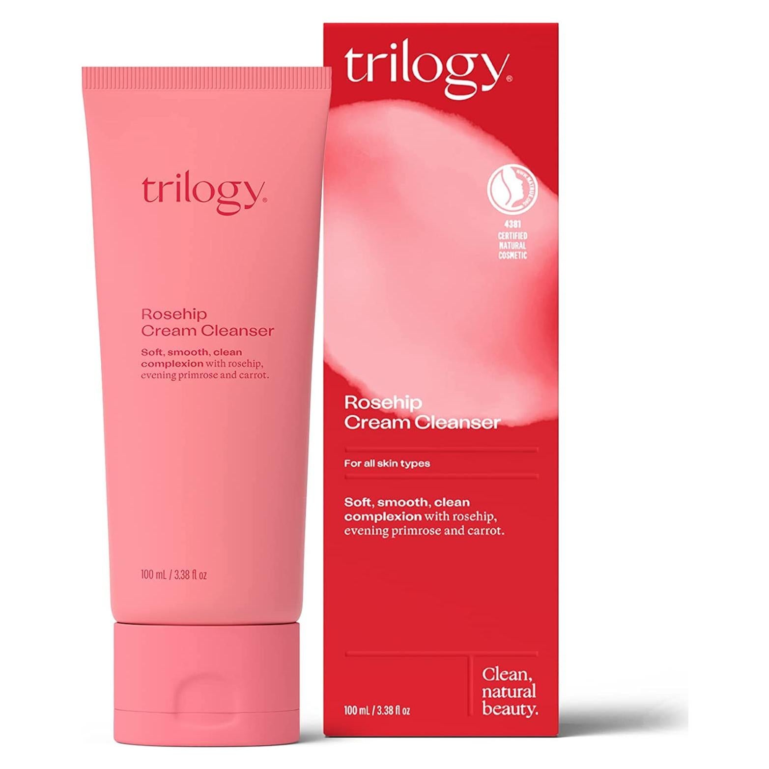 Limpiador Crema Trilogy 93.4g para Piel Seca y Sensible