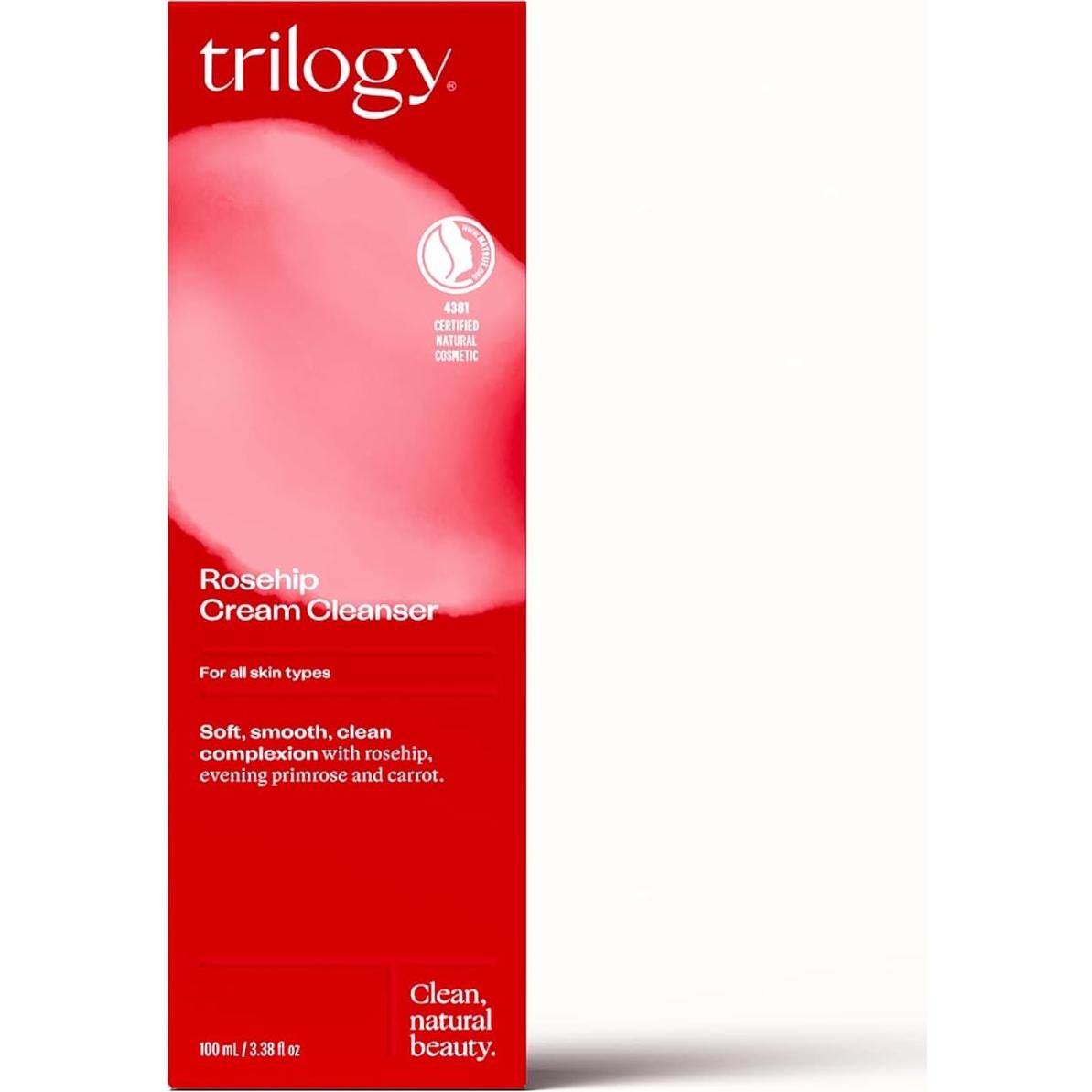 Limpiador Crema Trilogy 93.4g para Piel Seca y Sensible