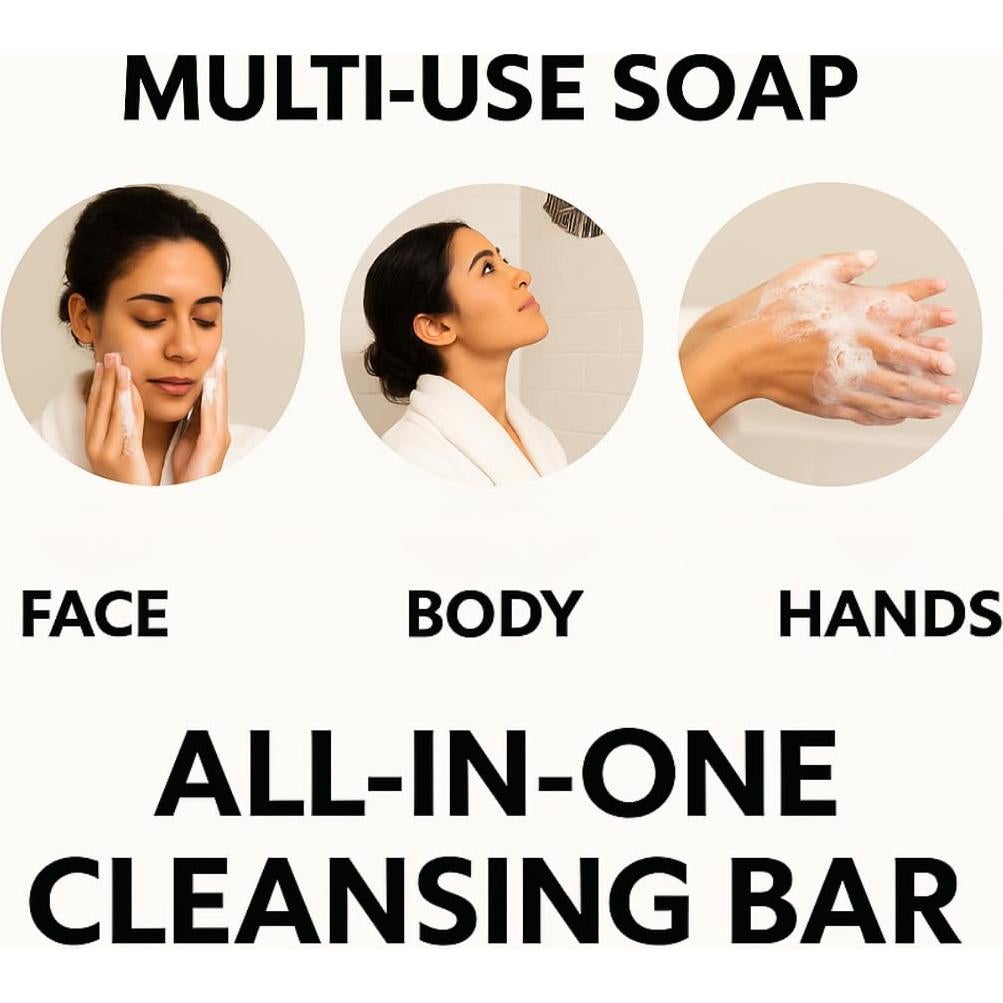 Paquete de 2 Jabones Naturales Cúrcuma y Carbón Activado 113g