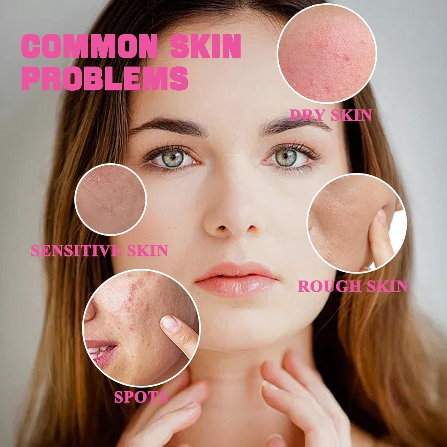 Kit de Cuidado de la Piel Sakura QSLYUYUAN 8 Piezas Hidratante