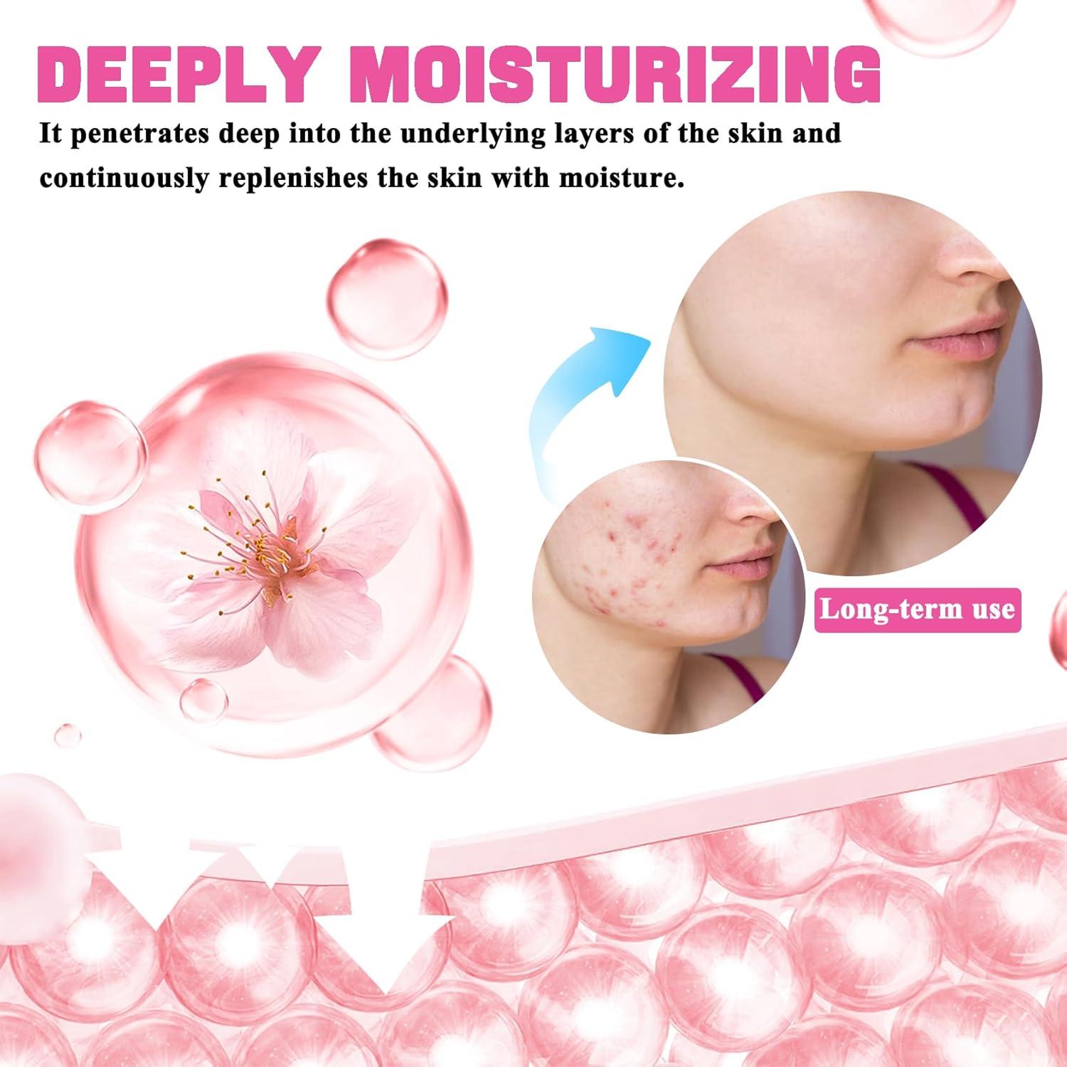 Kit de Cuidado de la Piel Sakura QSLYUYUAN 8 Piezas Hidratante