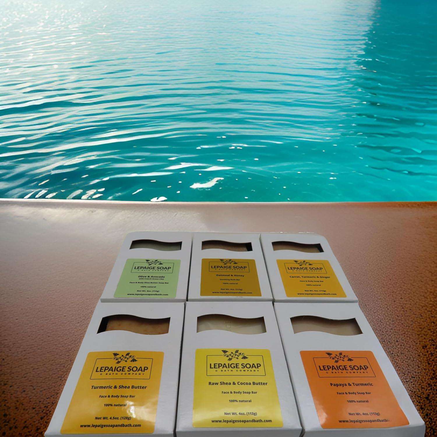 Caja de Regalo Jabones Naturales LePaige - 6 Jabones Hidratantes