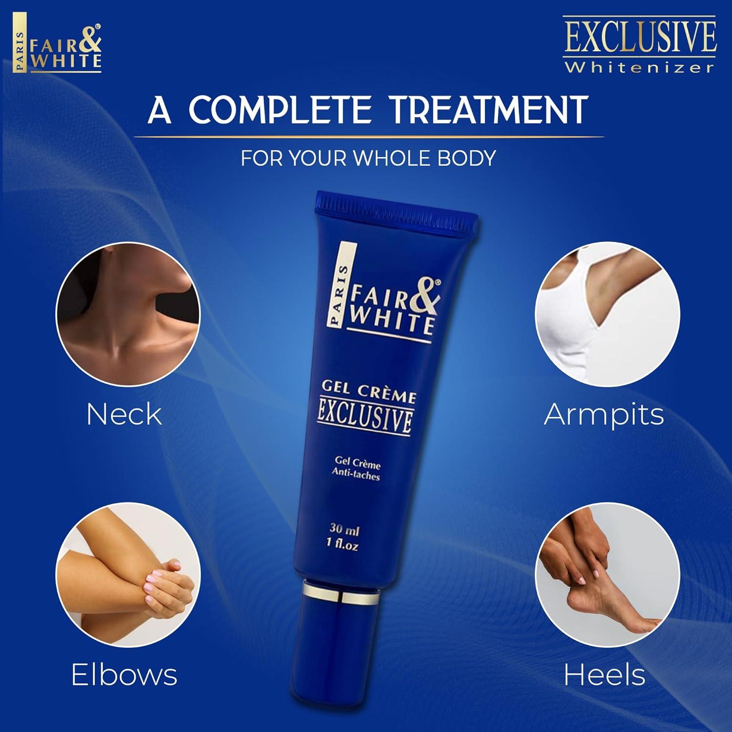 Crema Gel Aclaradora de Piel FAIR & WHITE 30ml - Uniformidad