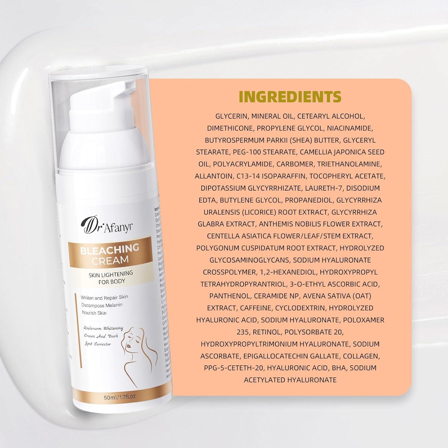 Crema Aclaradora Dr.Afanyr 99g - Nutritiva para Piel Sensible