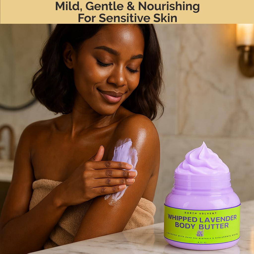 Manteca Corporal de Lavanda Earth Solvent 236.6 ml Hidratante