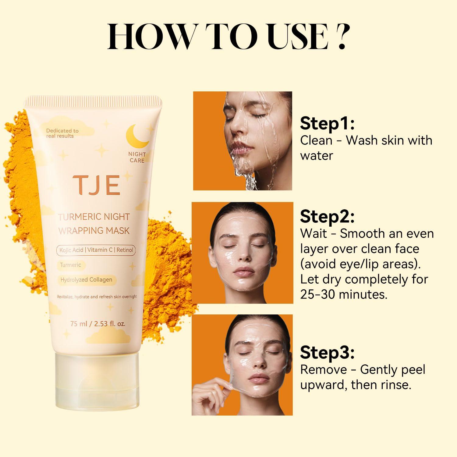 Máscara Peel Off TJE de Cúrcuma y Vitamina C 75ml