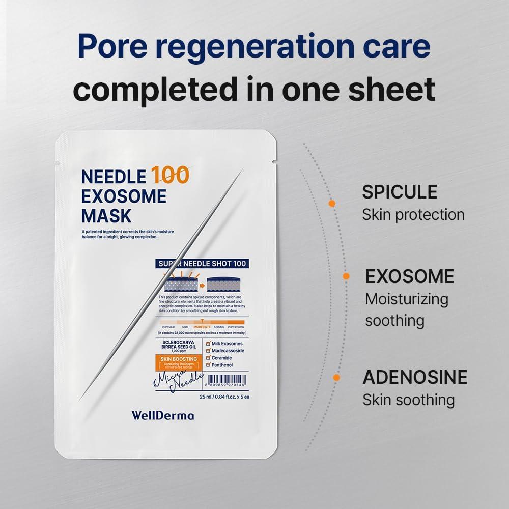 Mascarilla Hidratante WELLDERMA Exosoma de Leche 25ml x 5