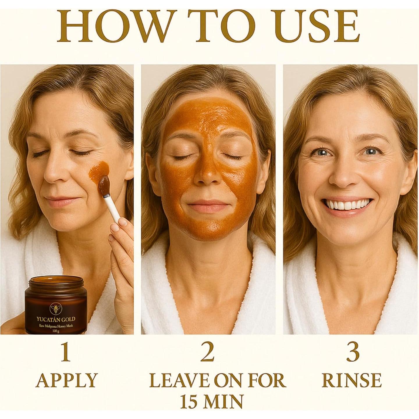 Mascarilla Facial de Miel Melipona Yucatán Gold 381g Hidratante