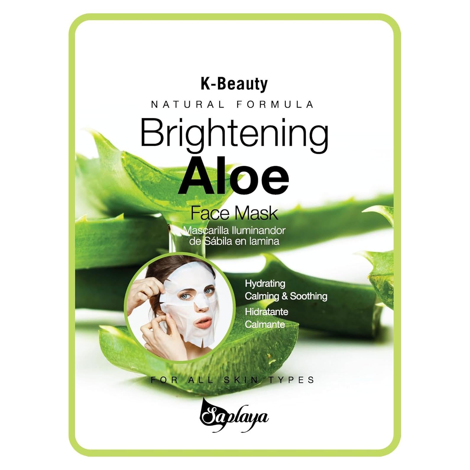 Mascarillas Faciales Saplaya K-Beauty Paquete de 6 Aromatizadas