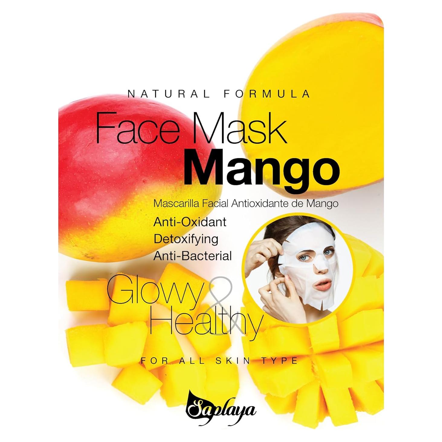 Mascarillas Faciales Saplaya K-Beauty Paquete de 6 Aromatizadas