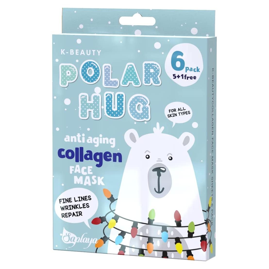 Mascarillas Faciales Saplaya K-Beauty Anti-Envejecimiento 6 Unidades